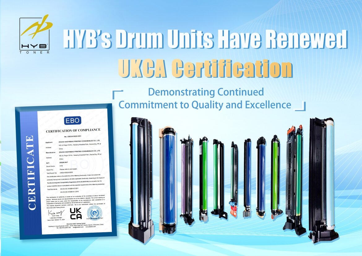 HYB’s Drum Units Have Renewed UKCA Certification