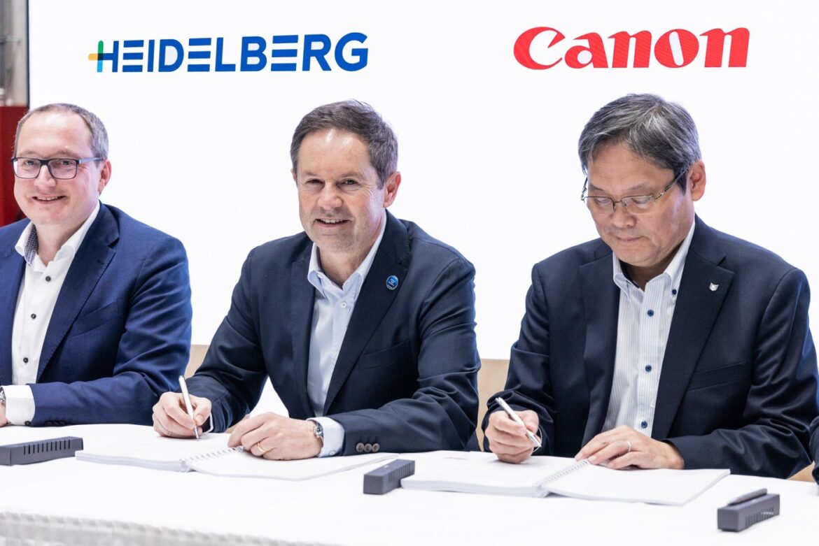 HEIDELBERG and Canon underscore close cooperation in sheetfed inkjet printing