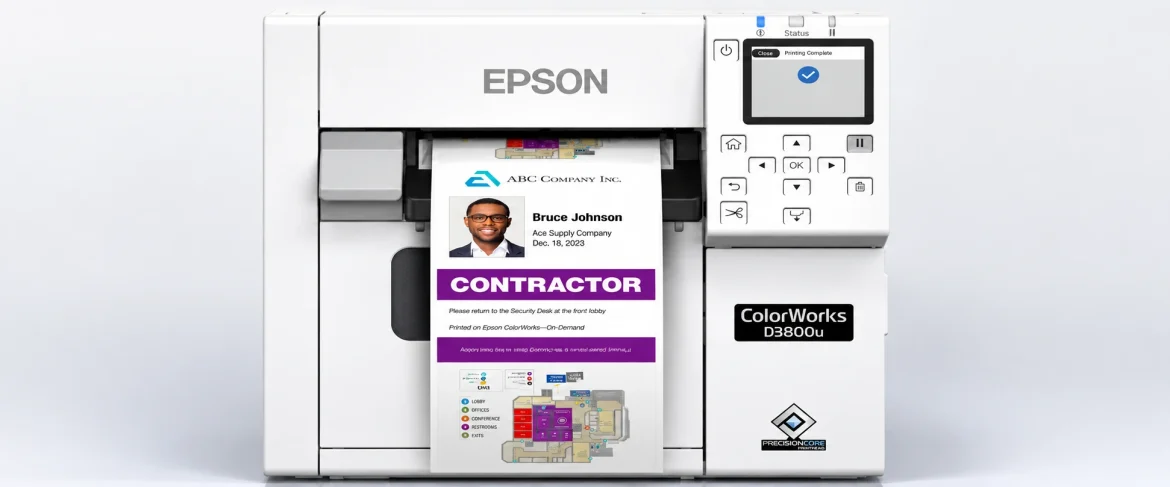 Epson launches ColorWorks CW-D3800 for affordable on-demand color label printing