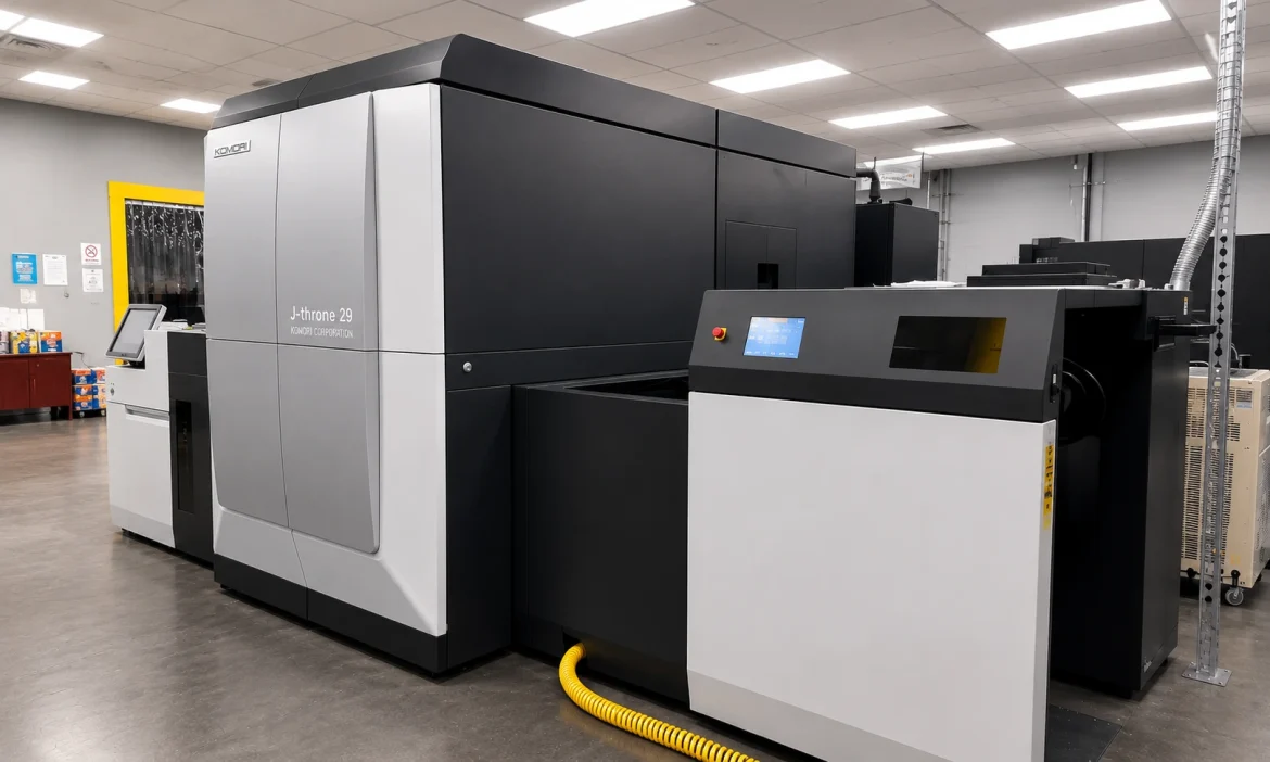 KOMORI AMERICA AND 1VISION COMPLETE BETA TESTING OF KOMORI’S NEW J-THRONE 29 LED-UV INKJET PRESS